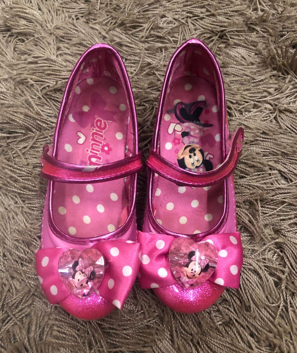 sapato minnie rosa