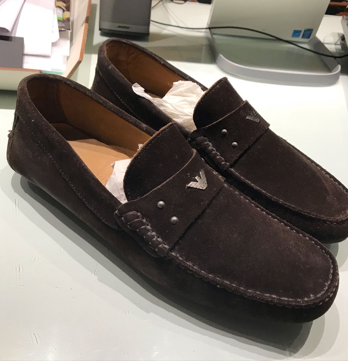 mocassim armani masculino