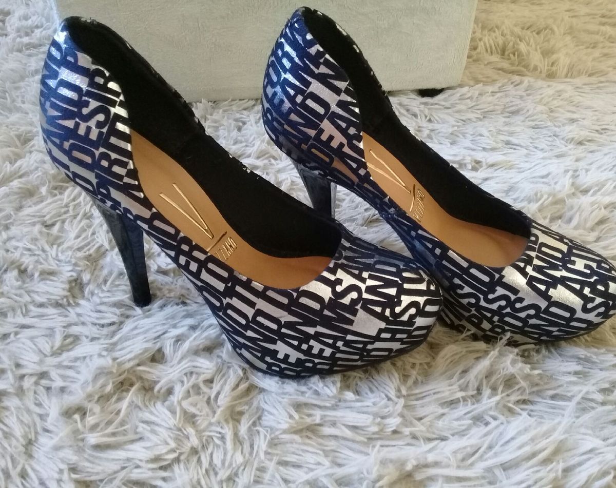 sapato estampado vizzano - sapatos vizzano