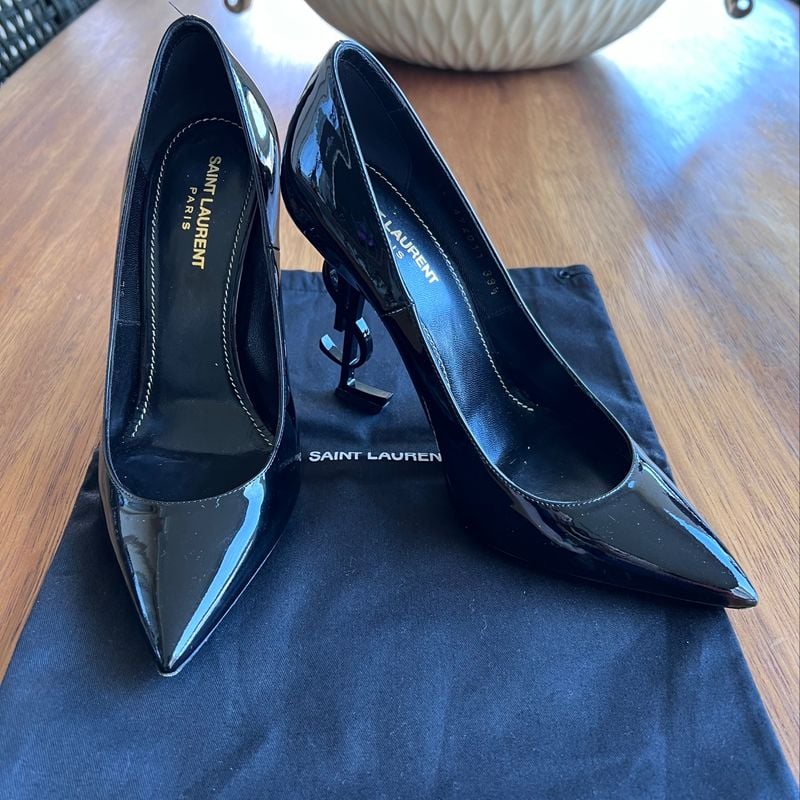 Scarpin Sapato Salto Ysl Saint Laurent Scarpin Instinct Com Salto