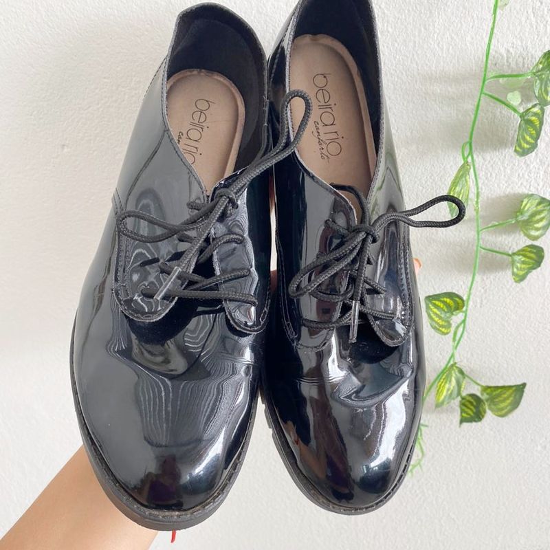 Sapato Mocassim Tenis Preto Beira Rio Conforto SAPATO MOCASSIM