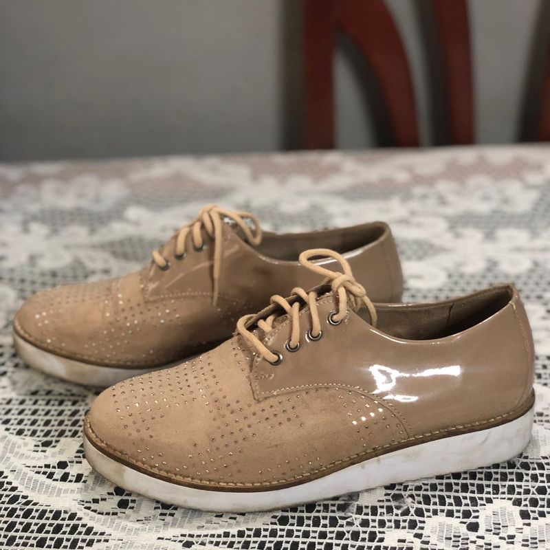 Sapato feminino oxford nude - Comprar em Use Sapatilhas