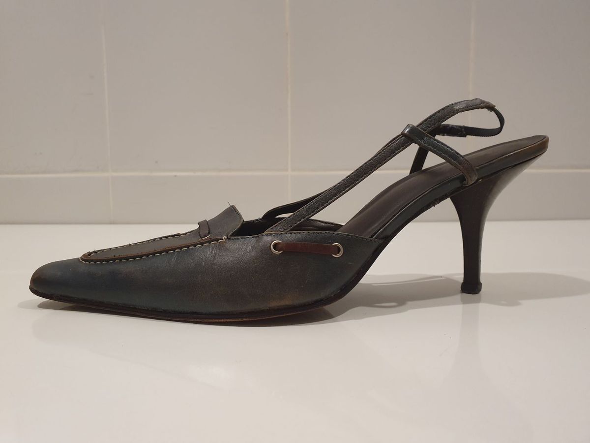 sapato scarpin aberto