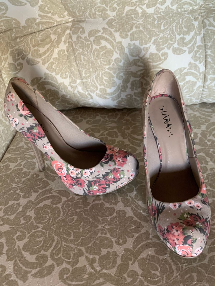 sapato floral