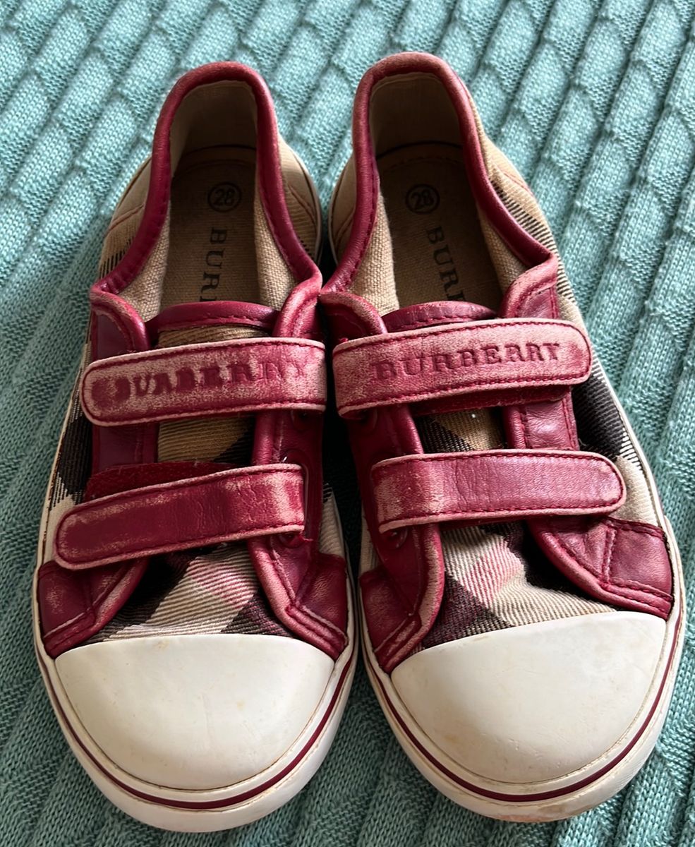 Sapato 2025 burberry infantil