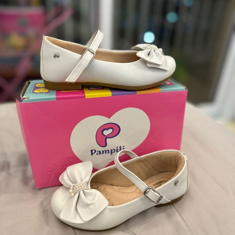 Pampili Honey Sapato Branco Infantil Pampili Tênis Casual Pampili