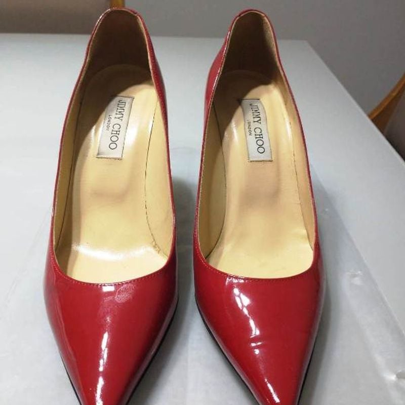 Sapato Jimmy Choo Anouk Vermelho Original Importado | Jimmy Sapato Jimmy Choo Anouk Vermelho Original Importado | Jimmy