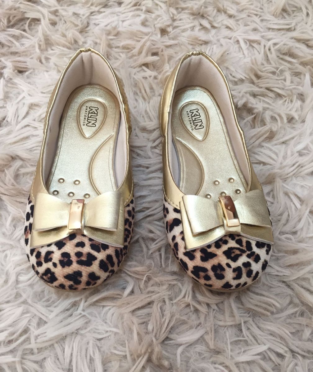 sapato klin dourado
