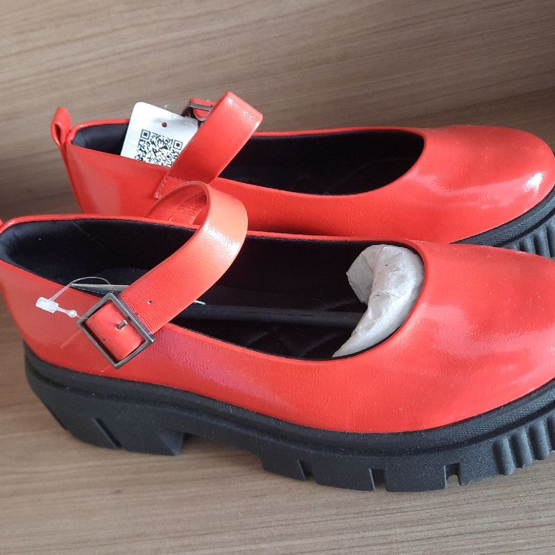 Sapato store comfortflex vermelho