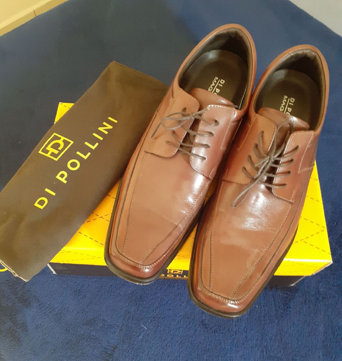 sapato masculino com salto interno di pollini