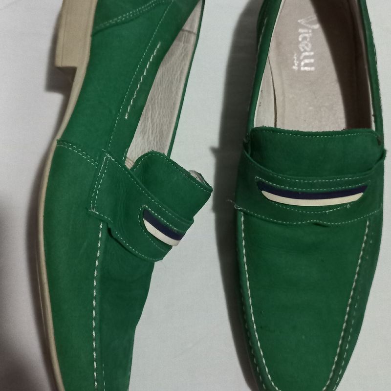 Sapato verde hot sale masculino