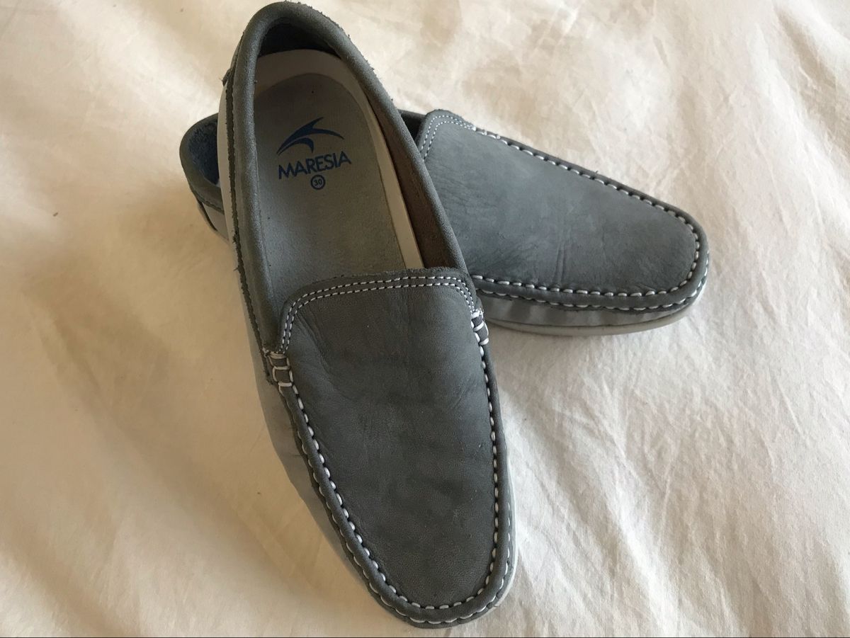 mocassim cinza infantil