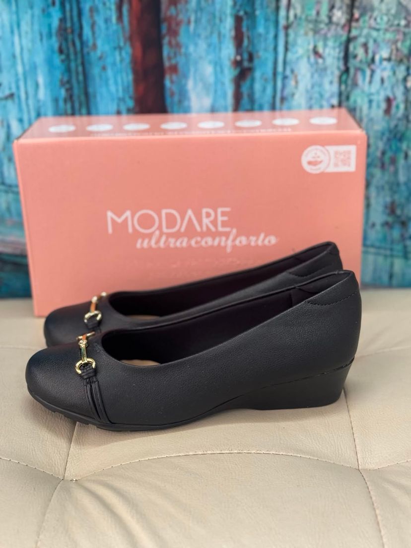 Sapato Modare Preto 38 Anabelado | Sapato Feminino Modare Nunca Usado ...