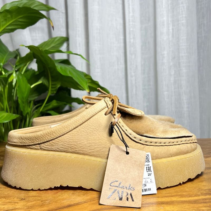 Sapato Mule de Couro Clarks® X Zara | Zara Nunca Usado 121627121