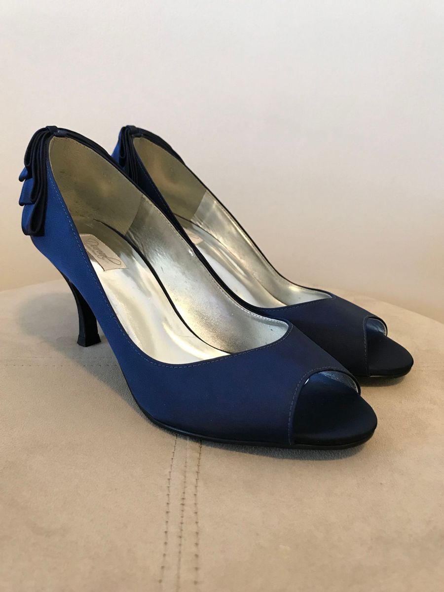 sapato noiva azul royal