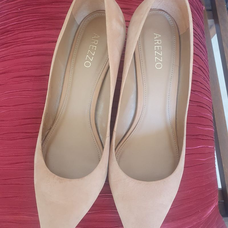 Sapato best sale nude arezzo