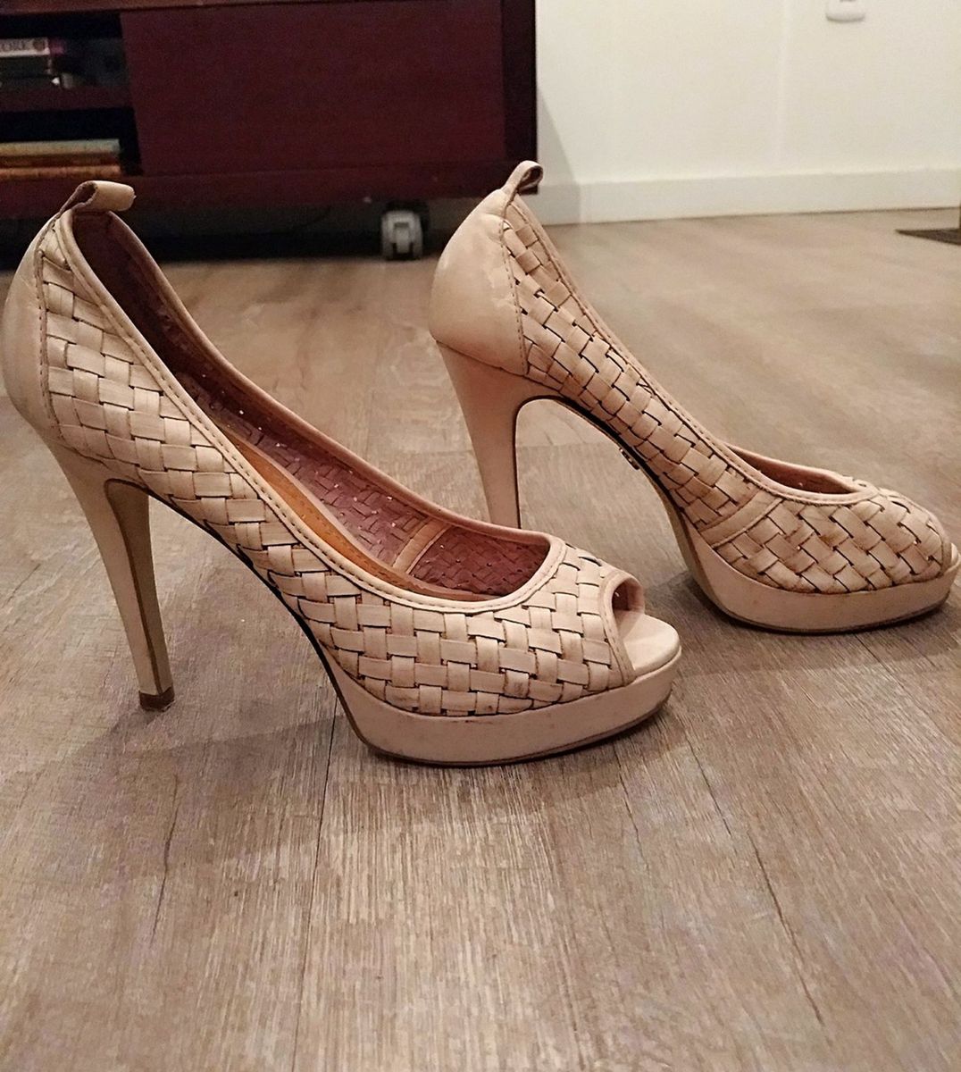 sapato nude rosado