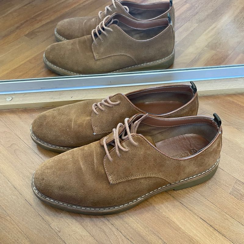 Sapato oxford hot sale camurça masculino