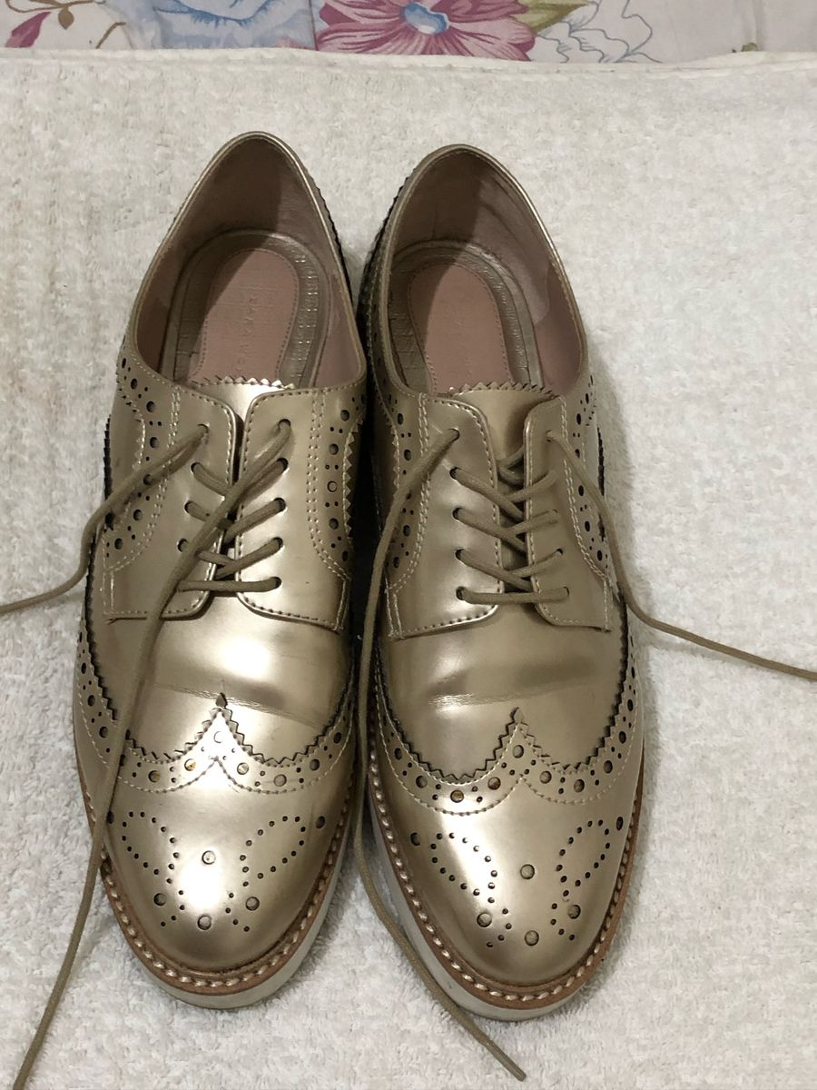 oxford feminino dourado