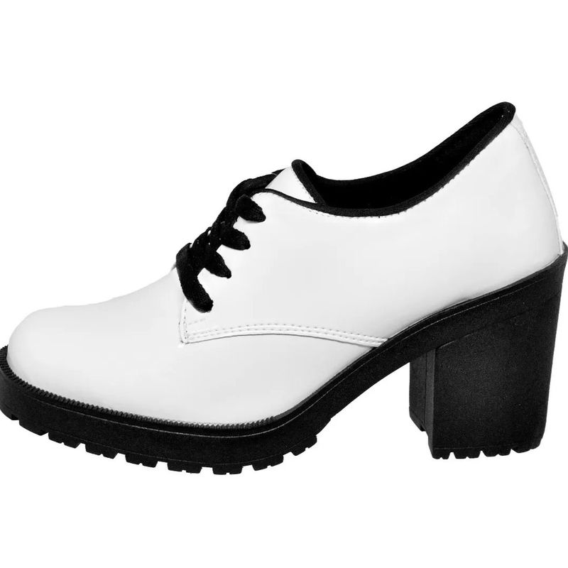 Sapato branco hot sale oxford