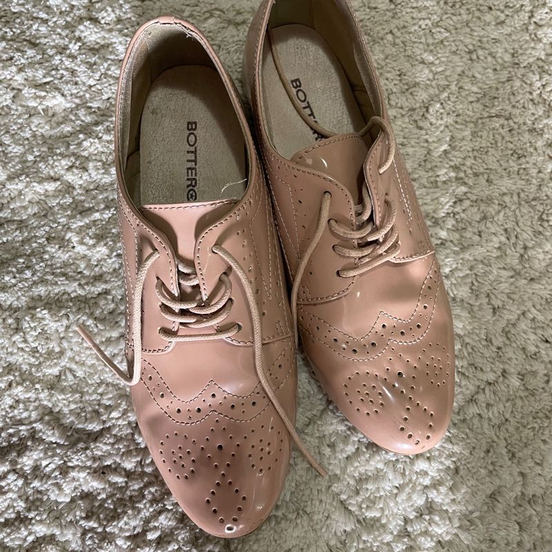 Sapato best sale oxford nude