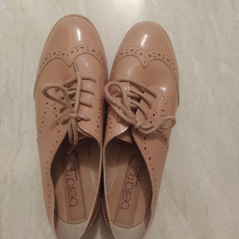 Sapatos Femininos Sapato Beira Rio Verniz Rosa Sapato Oxford Rosa