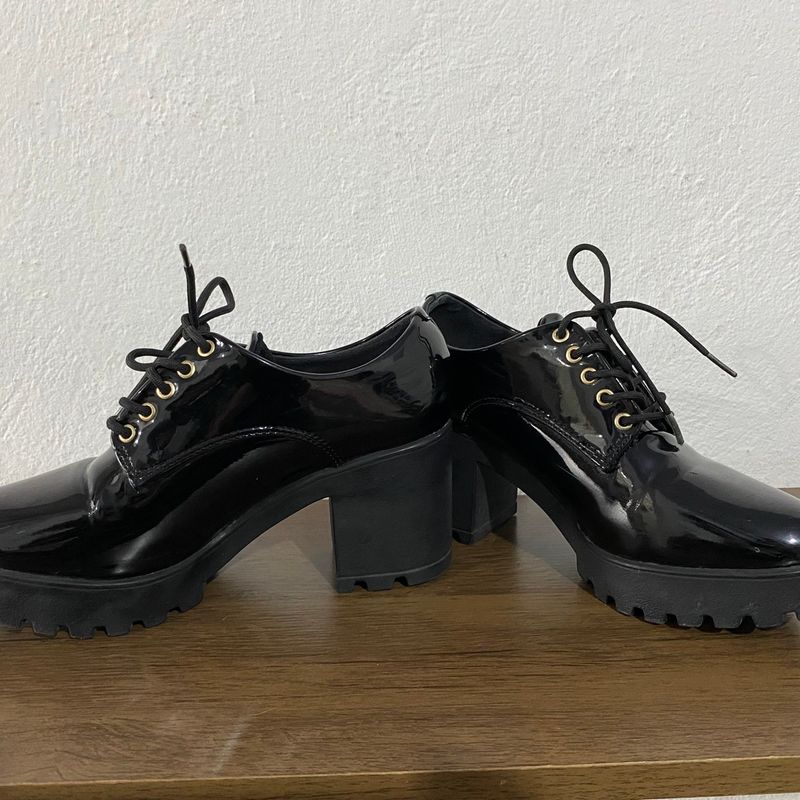 Sapato Oxford Vizzano Oxford Salto Verniz Sapato Oxford Vizzano