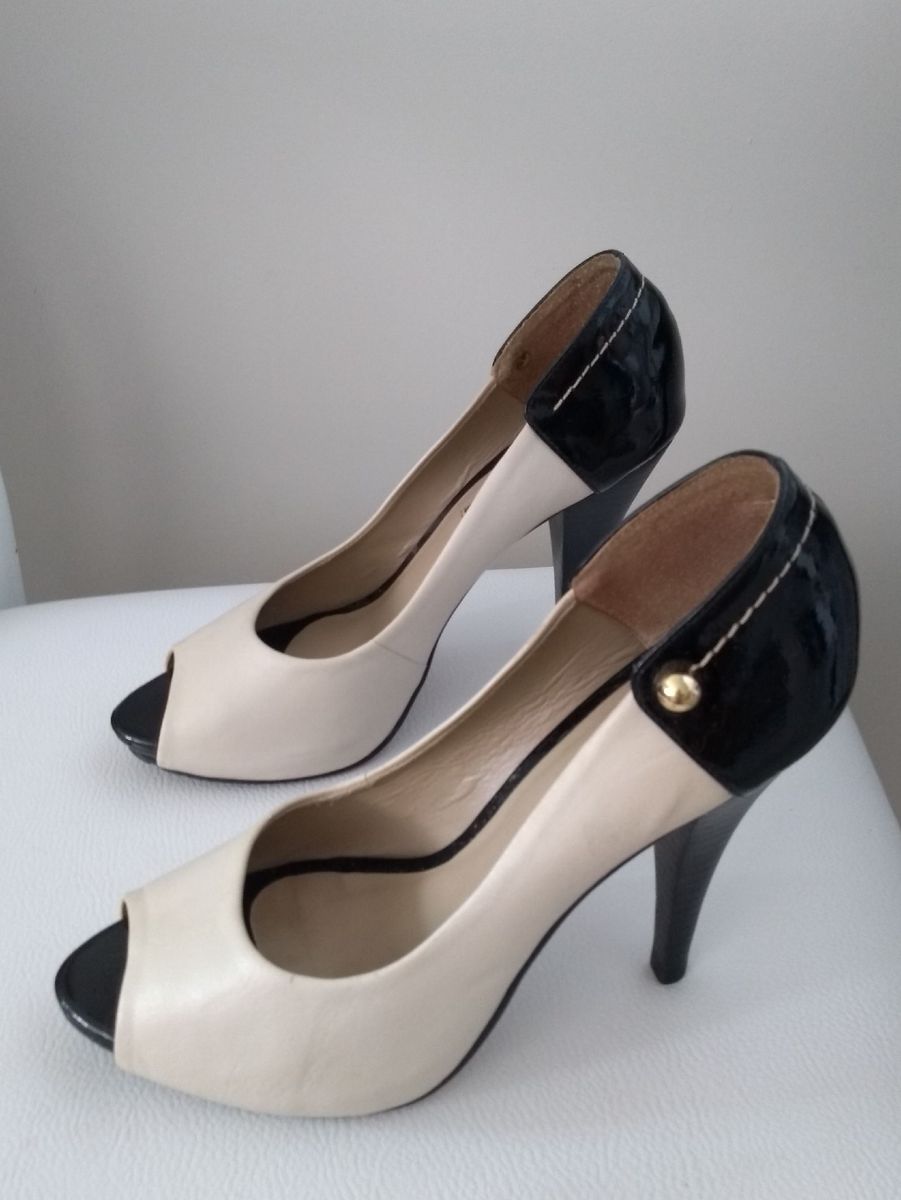 sapato peep toe jorge bischoff - sapatos jorge-bischoff