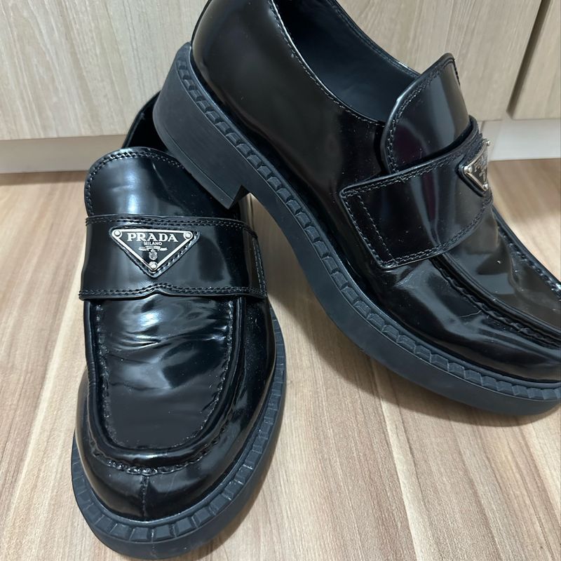 Sapato Prada Milano Tamanho 41 Brasil, Sapato Masculino Prada Usado  87824430