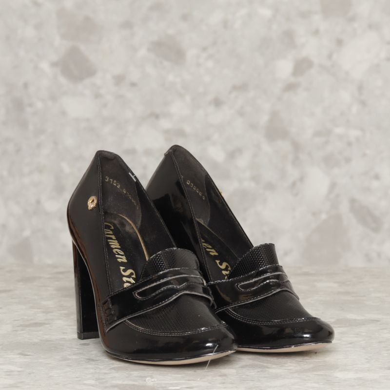 Sapato preto sale carmen steffens