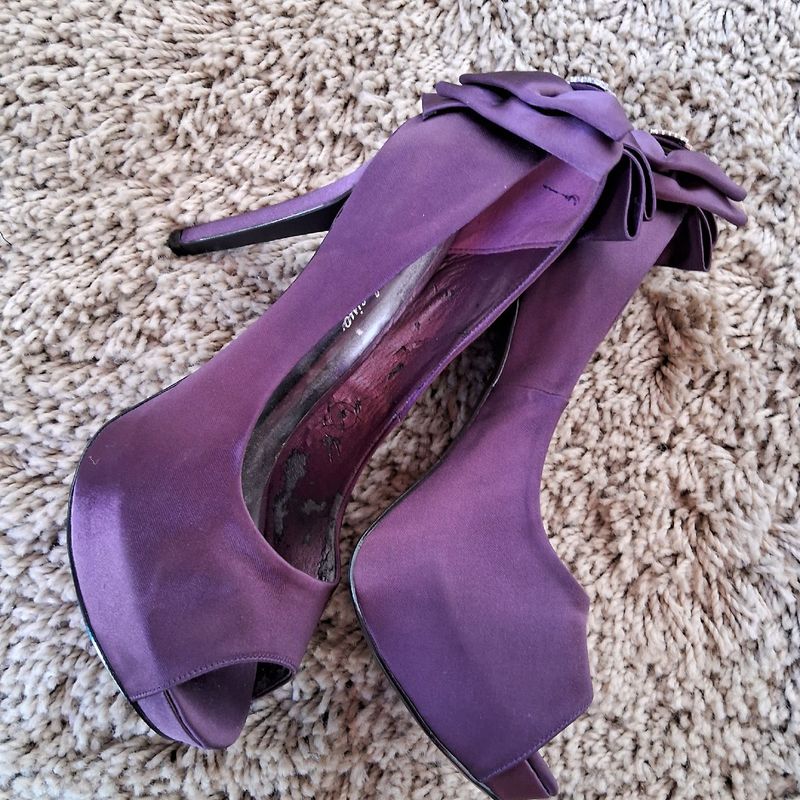 Sapato best sale roxo feminino