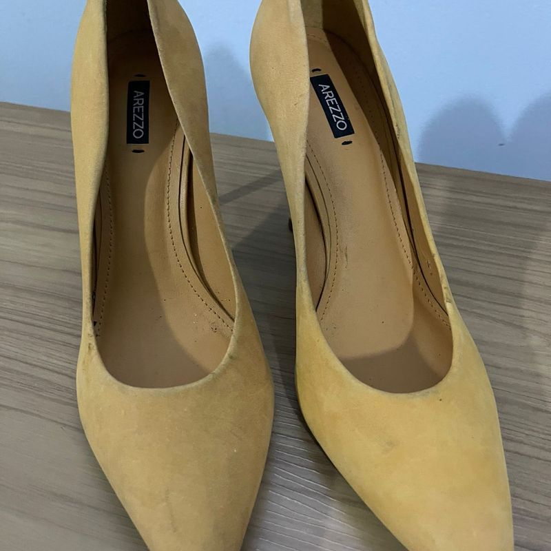 Scarpin Bege Scarpin Arezzo 2018 Arezzo Sapato Salto Amarelo