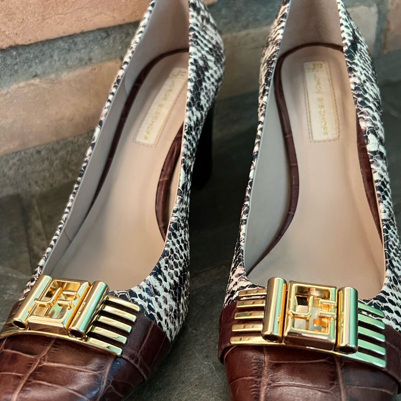 Sapato Salto Alto Marrom Tamanho 38 Jorge Bischoff Sapato Feminino  Jorge Bischoff Usado 71522711 enjoei