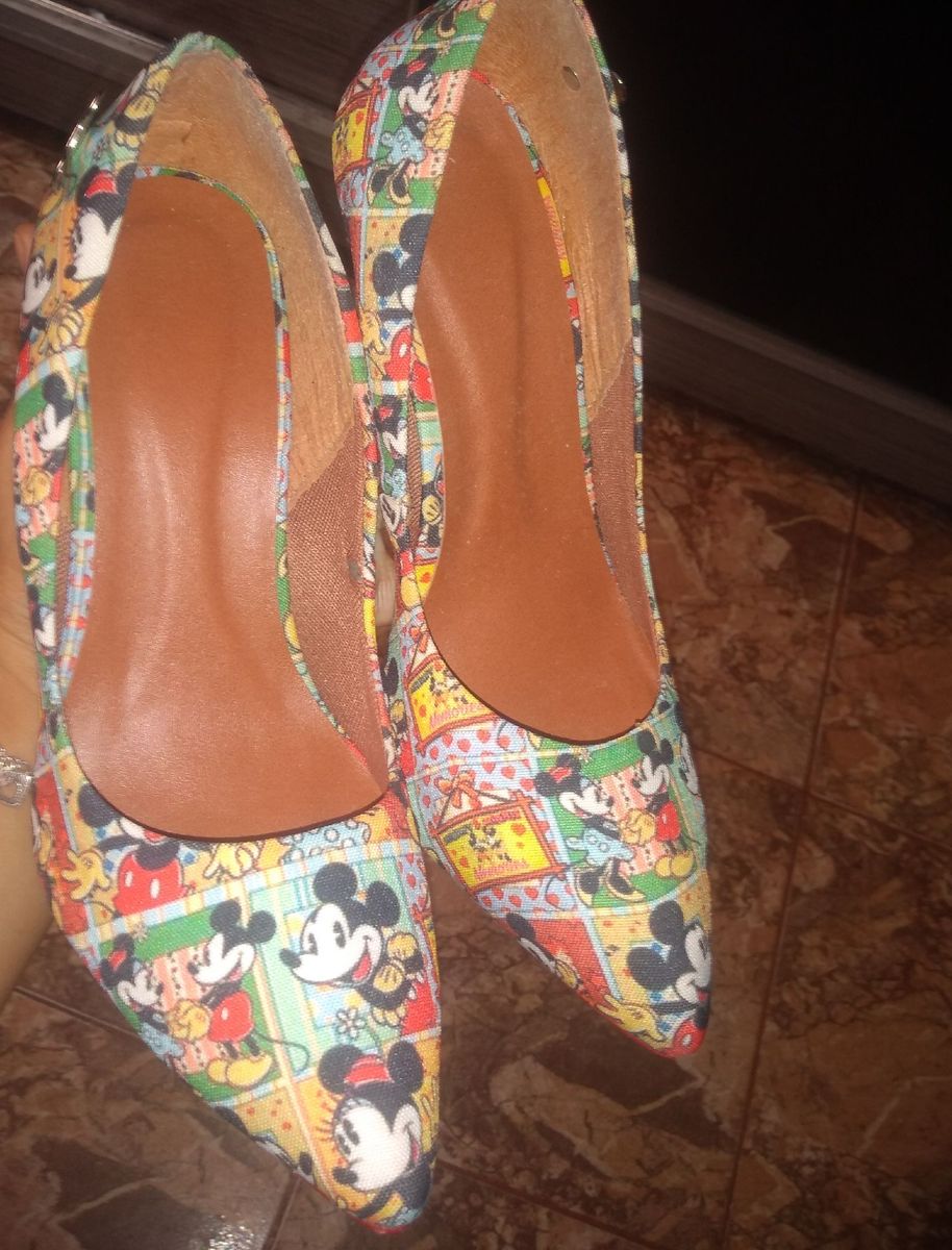 sapato mickey feminino