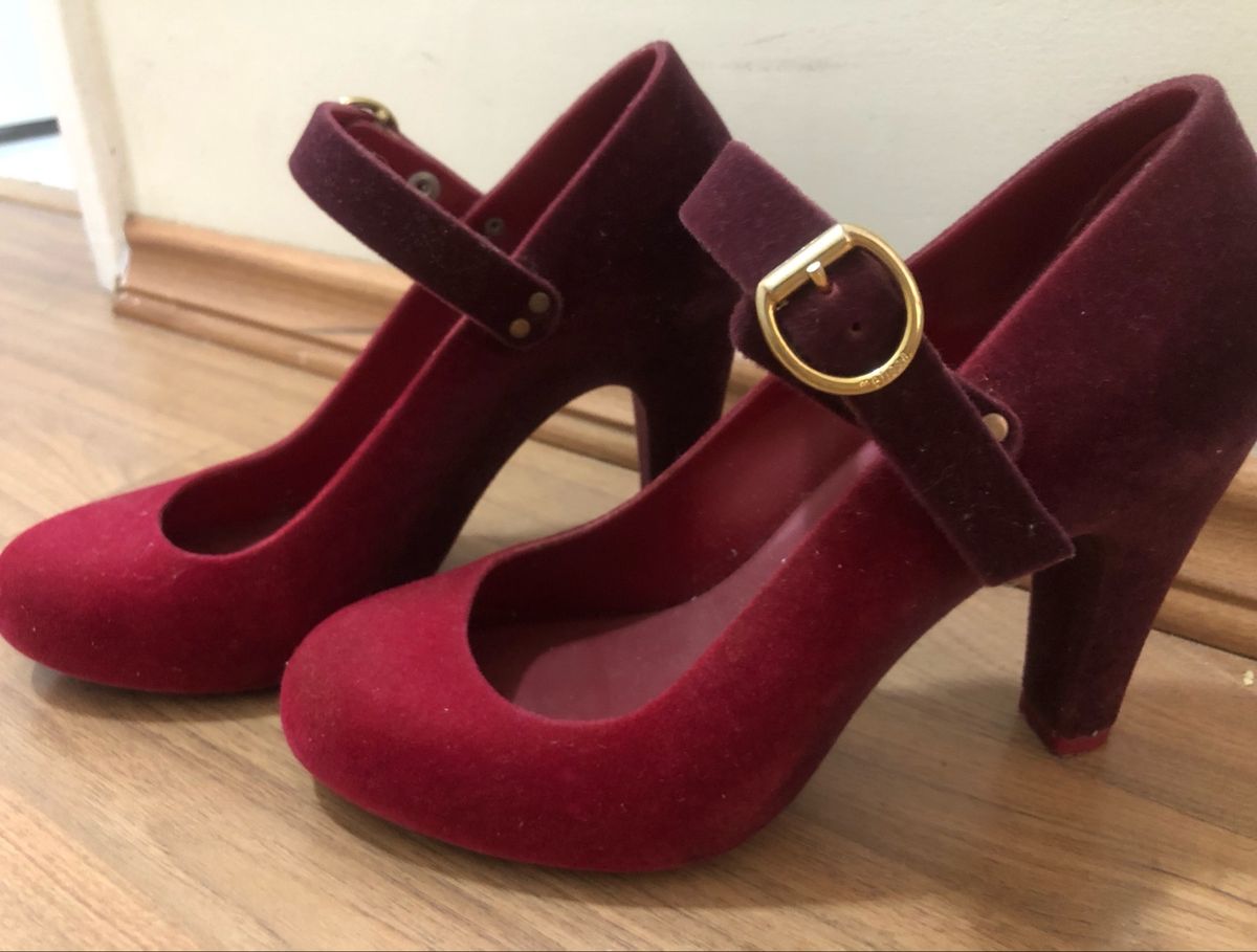 salto melissa vermelho