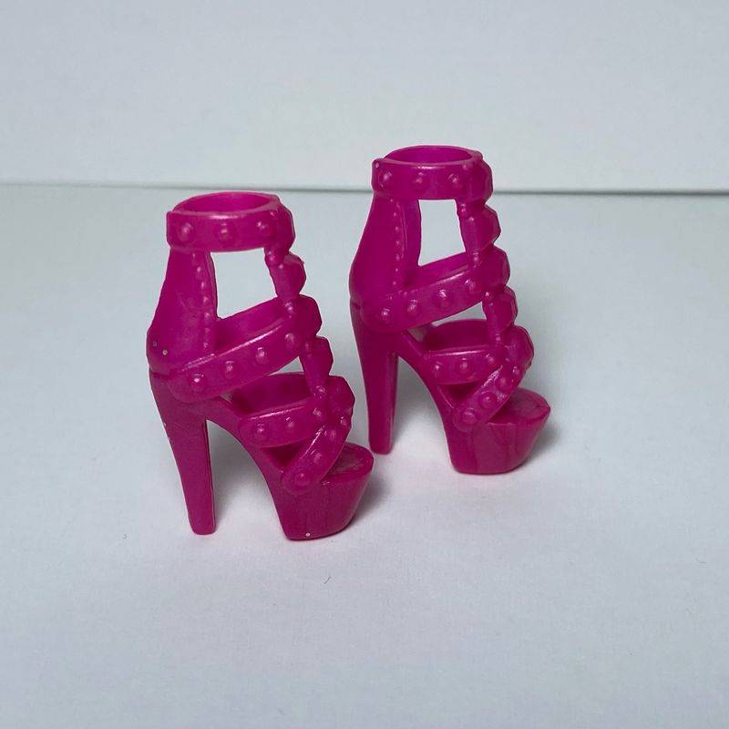 Boneca Barbie Sapato Boneca Pink Sapato Salto Rosa Boneca Barbie