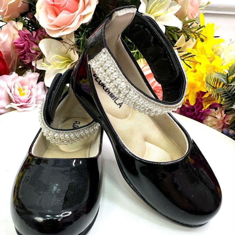 Sapato Sapatinho Sapatilha Verniz Preto Wandinha Vandinha Social