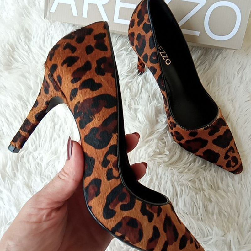 Sapato Scarpin Sapato Oncinha Arezzo Sapato Scarpin Salto Baixo