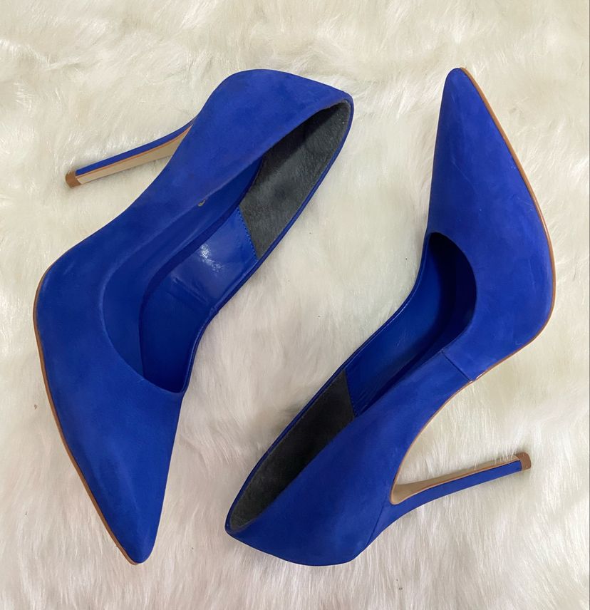 Scarpin azul hot sale royal