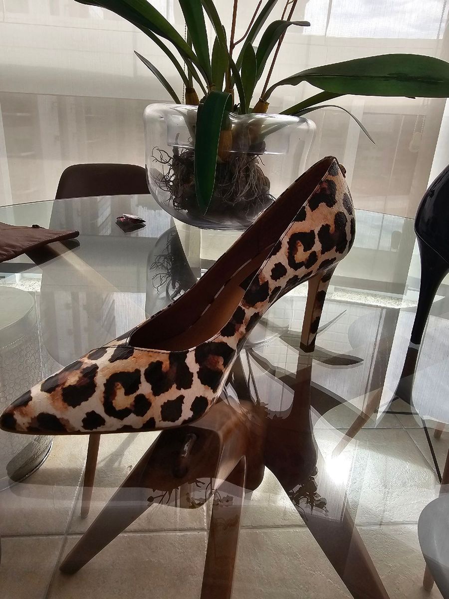 Scarpin animal print jorge hot sale bischoff