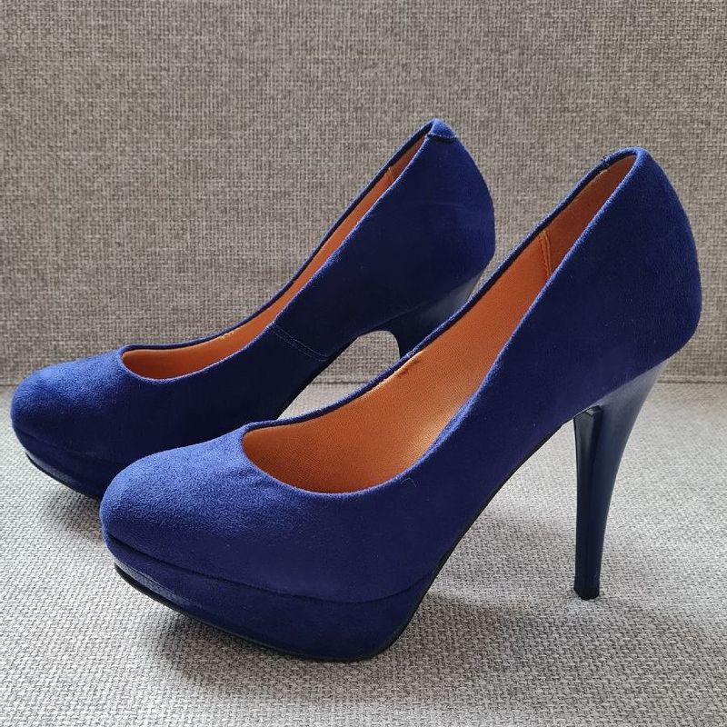 Scarpin vizzano meia pata 2024 azul