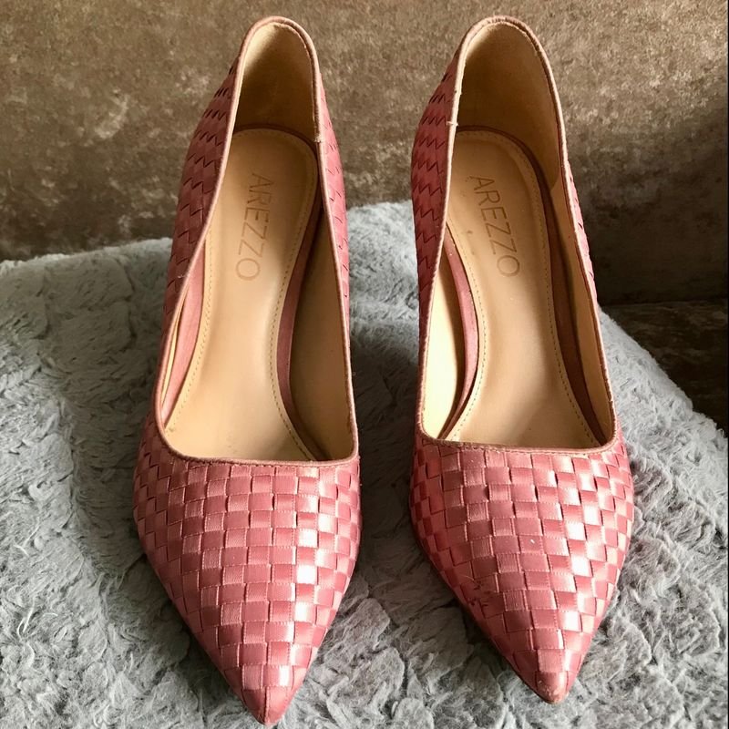 Sapato Scarpin Rosa Arezzo Sapato Feminino Arezzo Nunca Usado