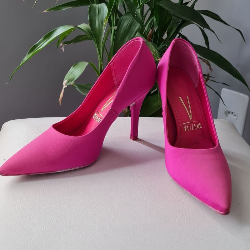 Sapato scarpin rosa sales pink