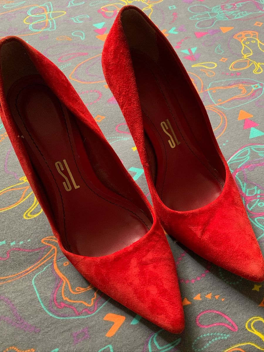 scarpin santa lolla vermelho