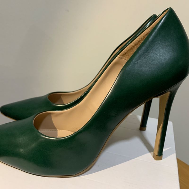 Scarpin verde hot sale militar