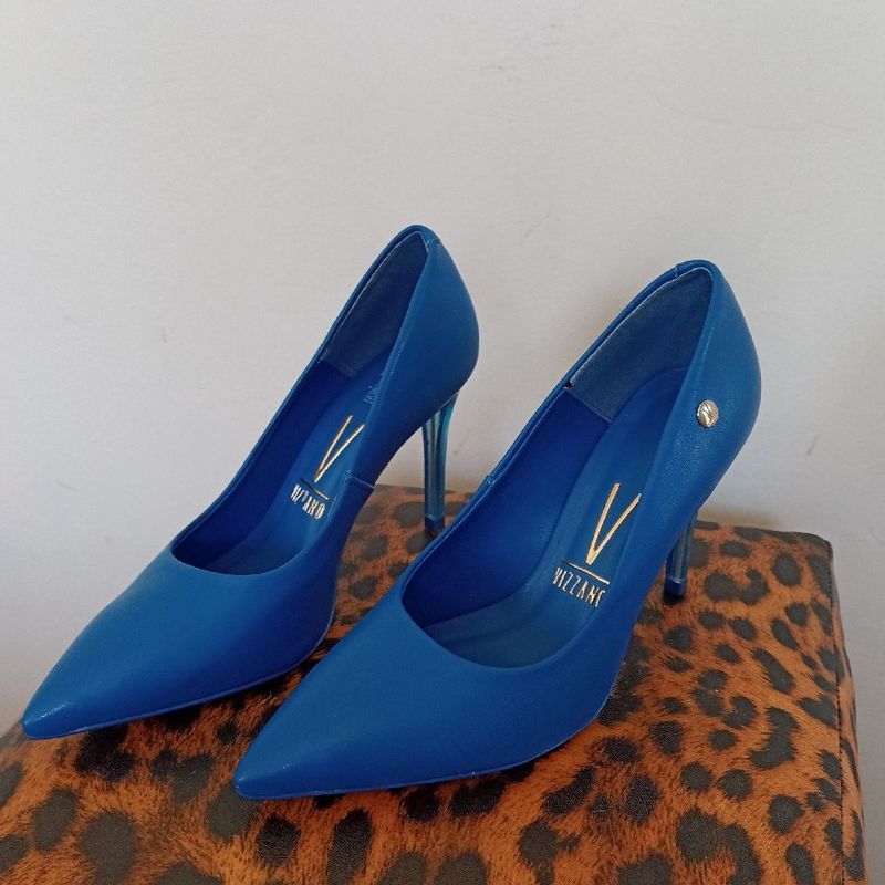 Scarpin store vizzano azul