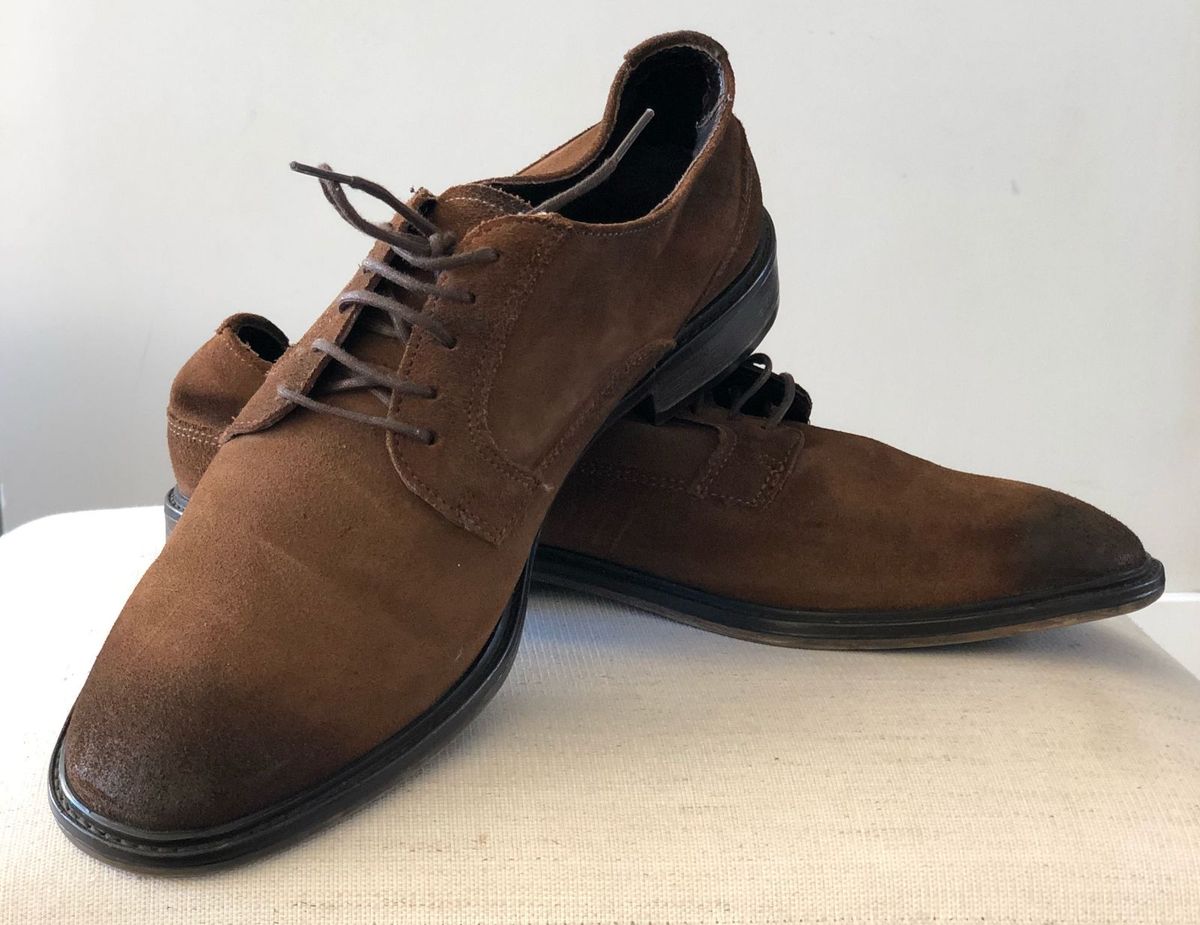 sapato masculino social camurça