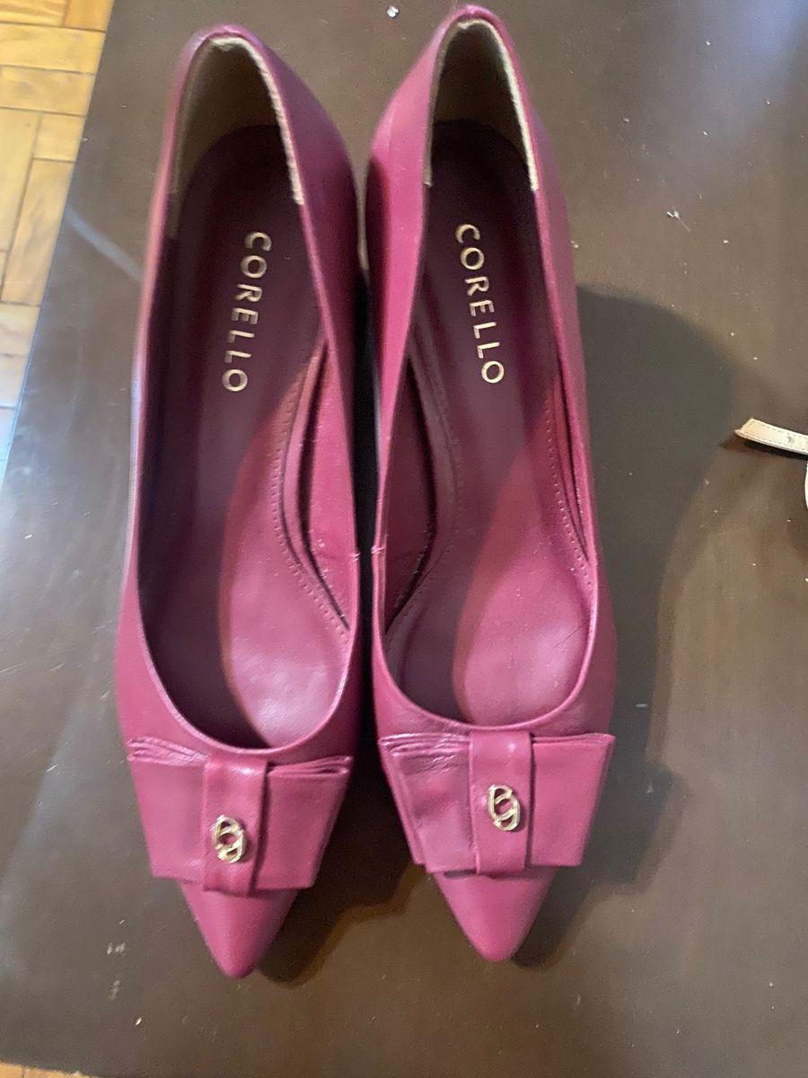 Sapato Corello Feminino Social Bico Fino Moderno Dia a Dia Casual ...