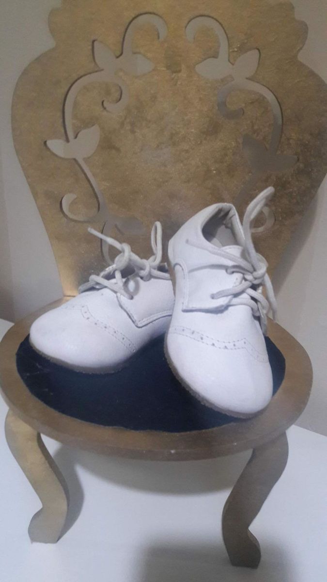 sapato branco menino