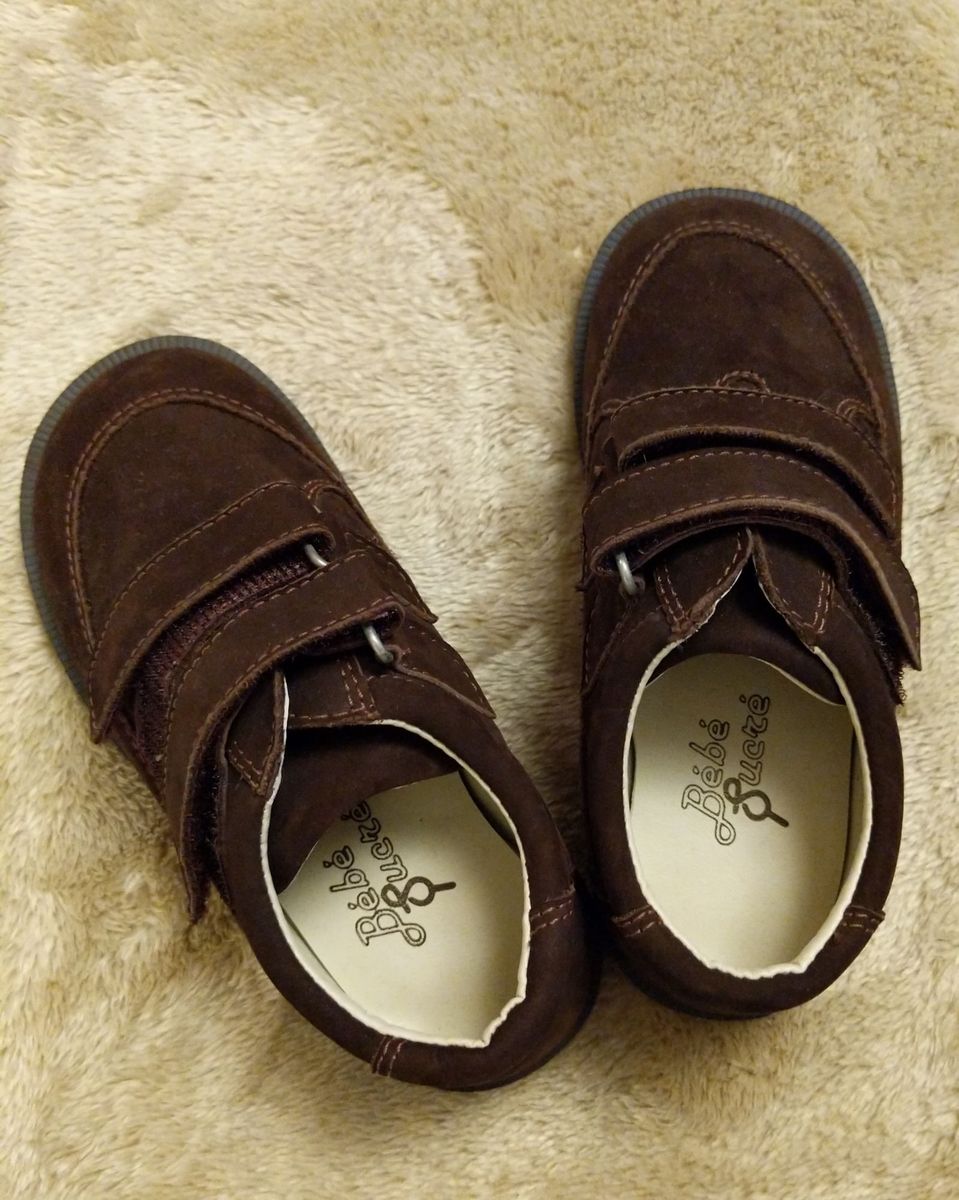 sapato social infantil marrom